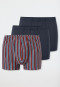 Shorts 3er-Pack Organic Cotton uni/geringelt mehrfarbig - 95/5