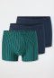 Lot de 3 shorts unis/rayés multicolores - 95/5