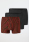 Shorts 3er-Pack uni/geringelt mehrfarbig - 95/5