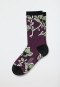 Damessokken gebloemd lila - selected! premium