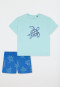 Schlafanzug kurz Organic Cotton Schildkröte hellgrün - Nightwear