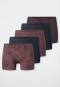Shorts, 5-pack, Stripes, Dark Blue/Cocoa Brown - 95/5