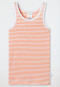 Vest double rib striping apricot - Double Rib