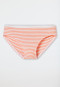 Slip Doppelripp Ringel apricot - Double Rib