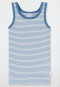 Maillots de corps rayures bleu clair - Double Rib