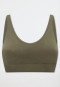 Soutien-gorge souple coussinets amovibles kaki - Classic Seamless