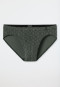 Supermini Slip gemustert dunkelgrün - Long Life Soft