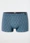 Shorts Modal gemustert atlantikblau - Long Life Soft
