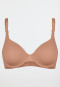 Soutien-gorge à coques avec armatures et bonnets coulissants rouille - Unique Micro