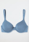 Beugelbeha met glijdende cups blauwgrijs - Unique Micro