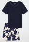 Pyjama kort navy - Comfort Nightwear