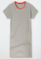 Sleepshirt kurzarm Streifen off-white - Casual Essentials