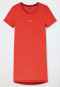 Sleepshirt kurzarm Print hellrot - Casual Essentials