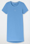 Sleep shirt short sleeve print light blue - Casual Essentials