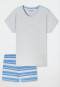 Schlafanzug kurz hellblau - Casual Essentials