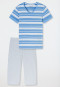 Schlafanzug 3/4-lang hellblau - Casual Essentials