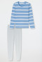 Schlafanzug lang hellblau - Casual Essentials