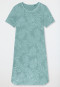 Nachthemd kurzarm Palmenprint jade - Comfort Nightwear
