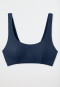 Bikini bustier top uitneembare pads blauw - Aqua Mix & Match