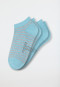 Women's sneakers double pack organic cotton light blue/striped - 95/5
