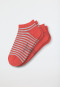 Scarpe da ginnastica da donna in cotone organico a doppia confezione rosso/strisce - 95/5
