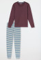 Long Pyjamas with Cuffs, Cocoa Brown - Casual Essentials