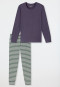 Pyjamas long striping indigo - Casual Essentials