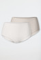 Midi-Slips 2er-Pack sand/grau-jaspe - Modal Essentials