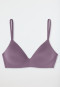 Zachte bh voorgevormde zonder beugel mauve - Invisible Soft