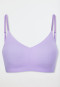 Brassière en microfibre avec coussinets amovibles, violet tendre - Invisible Soft