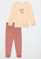 Schlafanzug lang Bündchen Animal Print lachts - Kids Nightwear