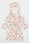 Accappatoio in velluto a stampa animale off-white - Nightwear per bambini