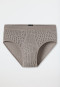 Sports briefs with fly clay red patterned - Fine Interlock