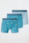 Lot de 3 shorts en coton bio Ceinture élastique tissée Imprimé étoiles de lune - 95/5