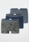 Lot de 3 shorts à rayures bleu/vert - 95/5