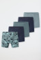 Shorts 5-pack Organic Cotton Dinos striping green/ blue - 95/5