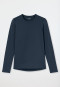 Unisex Long-Sleeve Warm Shirt, Deep Blue - thermo
