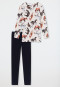 Pajamas long Organic Cotton leggings horses off-white - Horse World