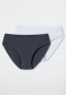 2-pack briefs white/ graphite - Fresh Vibe