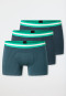 Lot de 3 shorts à rayures bleu foncé/vert - 95/5