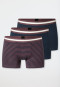 Shorts, set van 3, donkerblauw/cacaobruin - 95/5