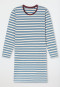 Nachthemd langarm Ringel graublau - Casual Essentials