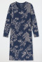 Long-Sleeve Nightshirt with Admiral Patterned Design - Comfort Essentials