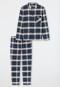 Pyjama Webware Flanell nachtblau kariert - Selected Premium Warming