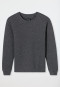 Donkergrijs gedessineerd sweatshirt - Mix+ Relax
