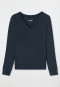 Sweatshirt Feinripp nachtblau - Mix+Relax
