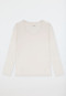 Shirt long-sleeve v-neck off-white - Mix+Relax