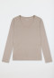 Shirt long-sleeve v-neck clay red - Mix+Relax