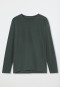 Shirt lange mouwen ronde hals donkergroen - Mix+ Relax