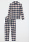 Pyjama lang Flanell multicolor kariert - Family